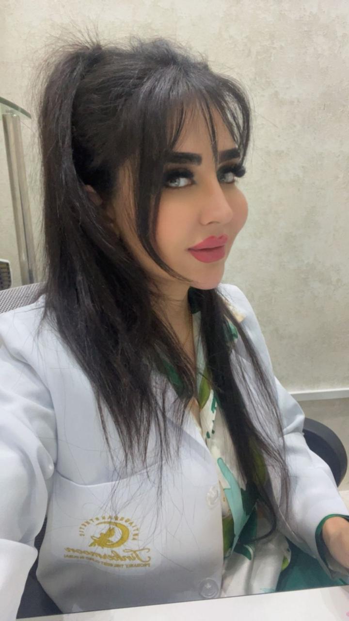 Dr Aida at the practice, Dubai