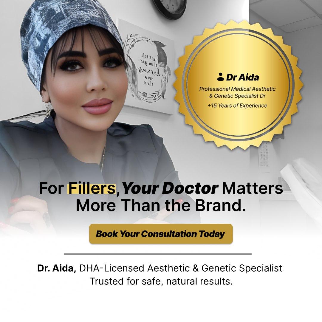Dr Aida, DHA-licensed dermatologist, Dubai